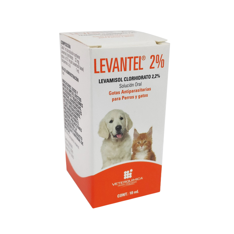 Levantel Gotas Antiparasitario Perros Gatos 10mL.